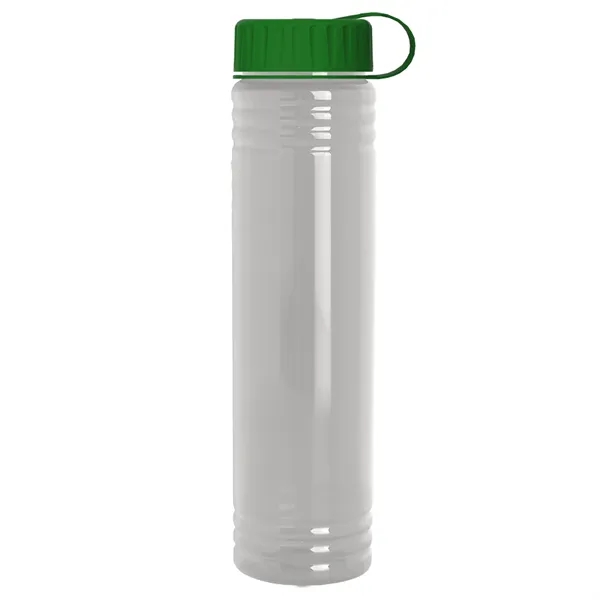 Slim Cylinder Design. 32 oz Transparent Sport Bottles with Tethered Lid.... from ASI 40480 Koozie Group