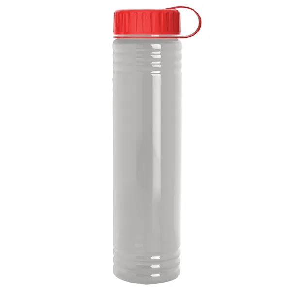 Slim Cylinder Design. 32 oz Transparent Sport Bottles with Tethered Lid.... from ASI 40480 Koozie Group