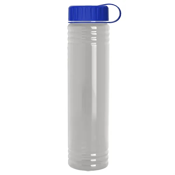 Slim Cylinder Design. 32 oz Transparent Sport Bottles with Tethered Lid.... from ASI 40480 Koozie Group