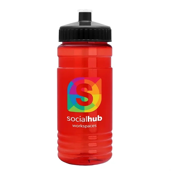 Transparent sports bottle, 2 oz. Straight-wall design with Push-Pull lid... from ASI 40480 Koozie Group