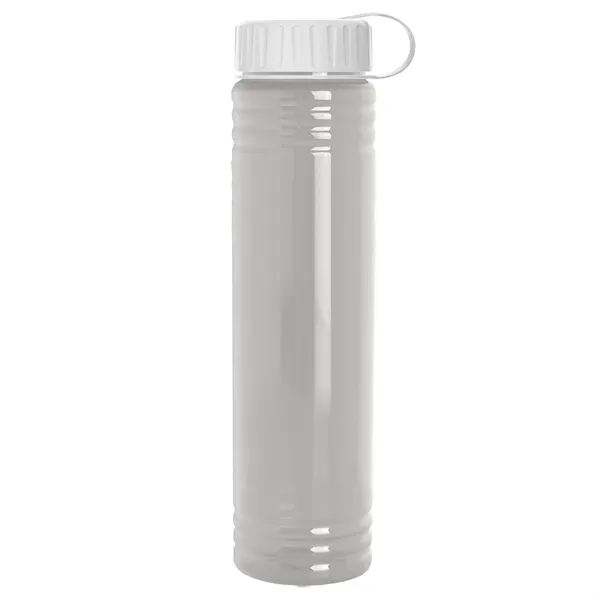 Slim Cylinder Design. 32 oz Transparent Sport Bottles with Tethered Lid.... from ASI 40480 Koozie Group