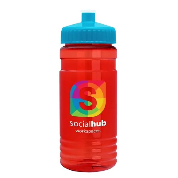 Transparent sports bottle, 2 oz. Straight-wall design with Push-Pull lid... from ASI 40480 Koozie Group