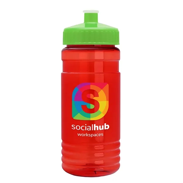 Transparent sports bottle, 2 oz. Straight-wall design with Push-Pull lid... from ASI 40480 Koozie Group