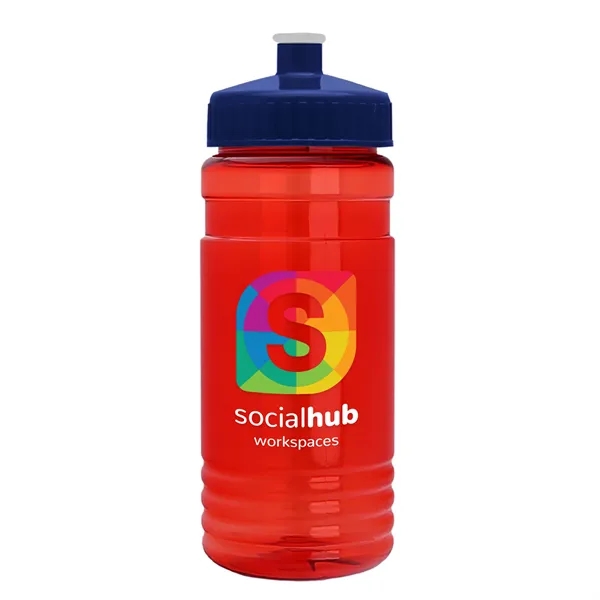 Transparent sports bottle, 2 oz. Straight-wall design with Push-Pull lid... from ASI 40480 Koozie Group