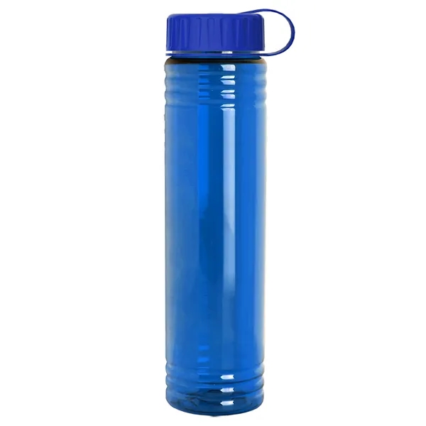 Slim Cylinder Design. 32 oz Transparent Sport Bottles with Tethered Lid.... from ASI 40480 Koozie Group