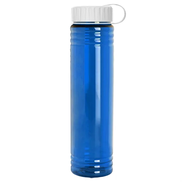 Slim Cylinder Design. 32 oz Transparent Sport Bottles with Tethered Lid.... from ASI 40480 Koozie Group