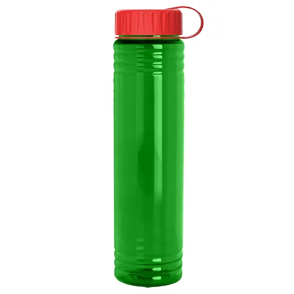 Slim Cylinder Design. 32 oz Transparent Sport Bottles with Tethered Lid.... from ASI 40480 Koozie Group