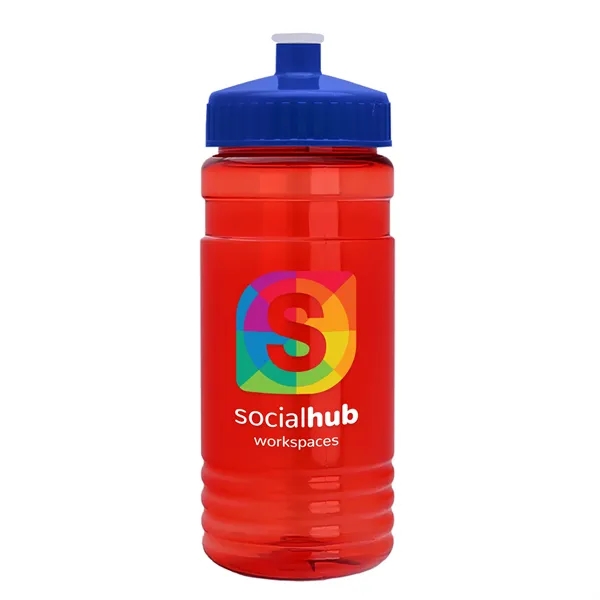 Transparent sports bottle, 2 oz. Straight-wall design with Push-Pull lid... from ASI 40480 Koozie Group