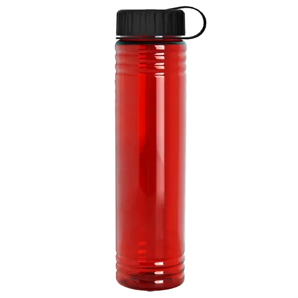 Slim Cylinder Design. 32 oz Transparent Sport Bottles with Tethered Lid.... from ASI 40480 Koozie Group