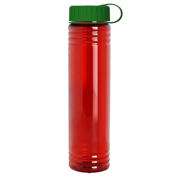 Slim Cylinder Design. 32 oz Transparent Sport Bottles with Tethered Lid.... from ASI 40480 Koozie Group