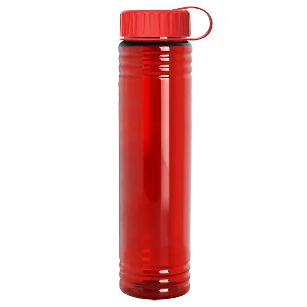 Slim Cylinder Design. 32 oz Transparent Sport Bottles with Tethered Lid.... from ASI 40480 Koozie Group