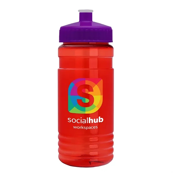 Transparent sports bottle, 2 oz. Straight-wall design with Push-Pull lid... from ASI 40480 Koozie Group