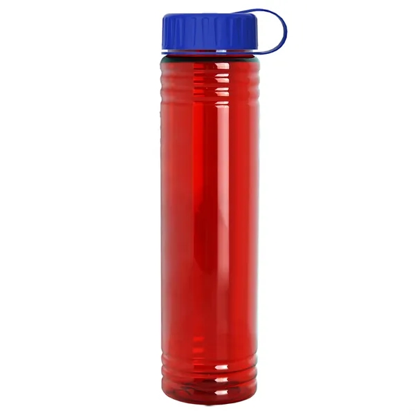 Slim Cylinder Design. 32 oz Transparent Sport Bottles with Tethered Lid.... from ASI 40480 Koozie Group