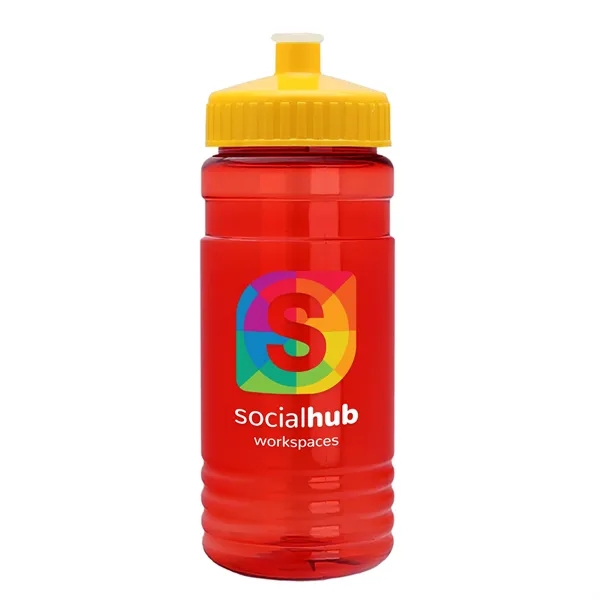 Transparent sports bottle, 2 oz. Straight-wall design with Push-Pull lid... from ASI 40480 Koozie Group