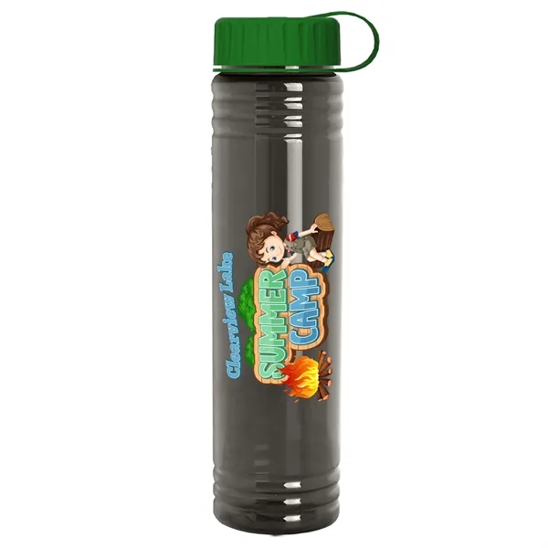 Slim Cylinder Design. 32 oz Transparent Sport Bottles with Tethered Lid.... from ASI 40480 Koozie Group