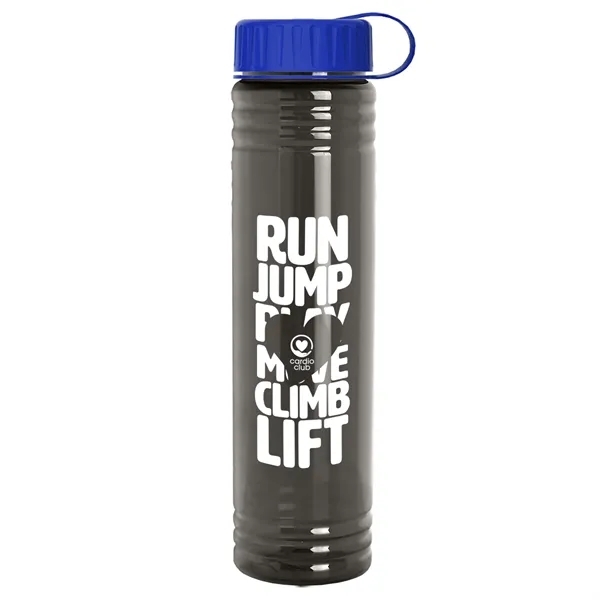 Slim Cylinder Design. 32 oz Transparent Sport Bottles with Tethered Lid.... from ASI 40480 Koozie Group