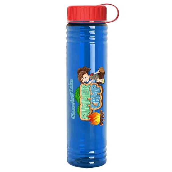 Slim Cylinder Design. 32 oz Transparent Sport Bottles with Tethered Lid.... from ASI 40480 Koozie Group