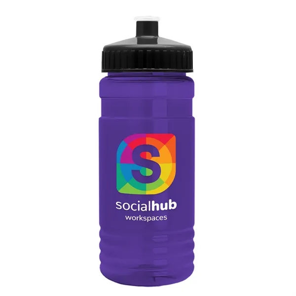 Transparent sports bottle, 2 oz. Straight-wall design with Push-Pull lid... from ASI 40480 Koozie Group