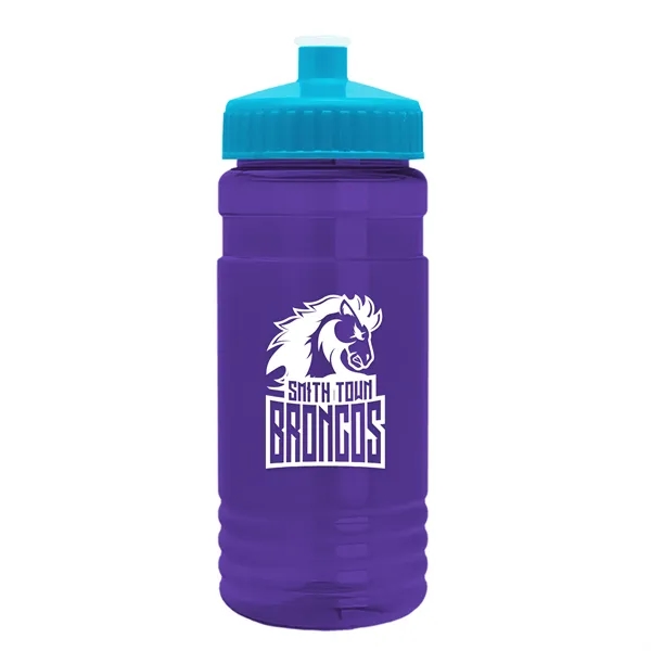 Transparent sports bottle, 2 oz. Straight-wall design with Push-Pull lid... from ASI 40480 Koozie Group