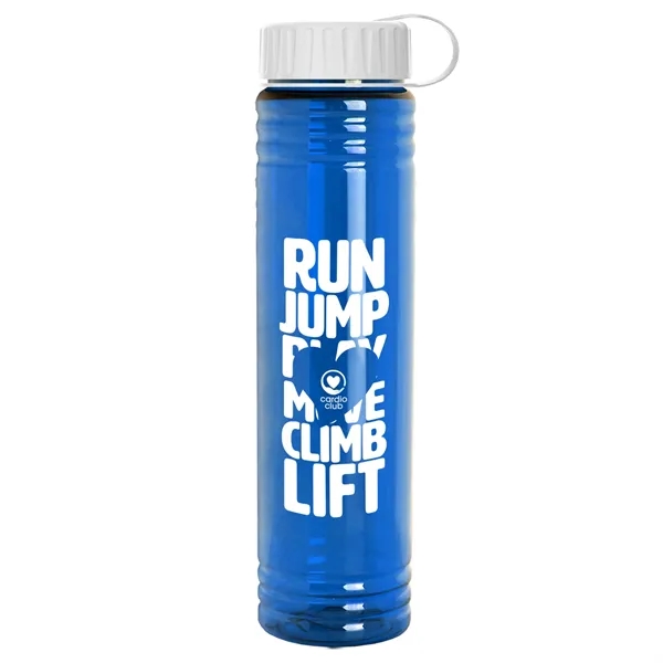 Slim Cylinder Design. 32 oz Transparent Sport Bottles with Tethered Lid.... from ASI 40480 Koozie Group