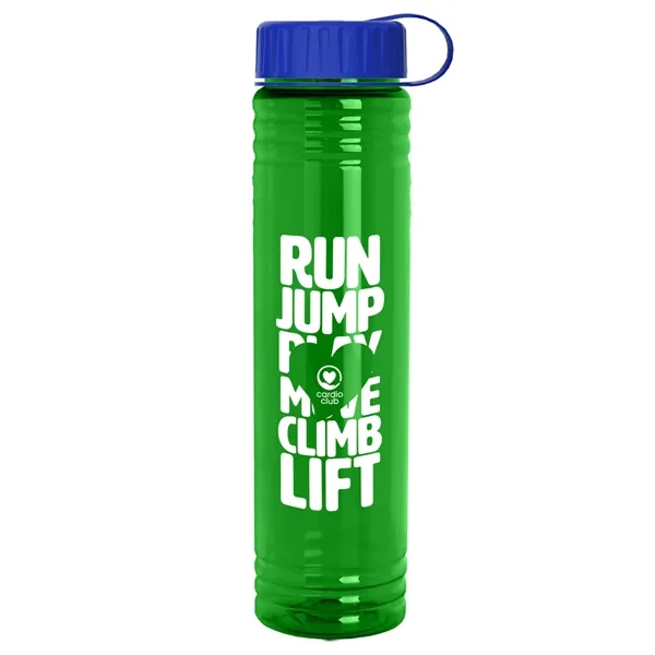 Slim Cylinder Design. 32 oz Transparent Sport Bottles with Tethered Lid.... from ASI 40480 Koozie Group