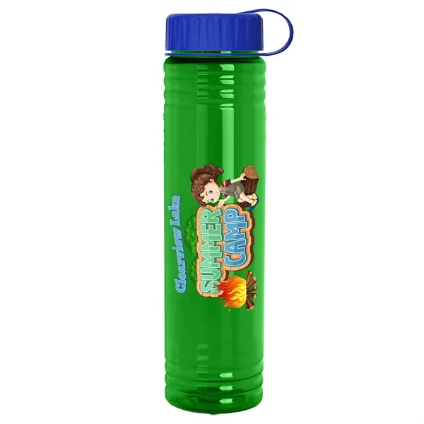 Slim Cylinder Design. 32 oz Transparent Sport Bottles with Tethered Lid.... from ASI 40480 Koozie Group