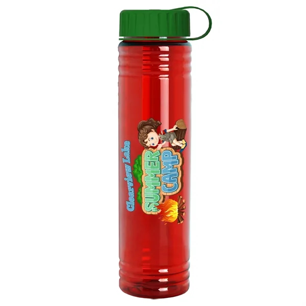 Slim Cylinder Design. 32 oz Transparent Sport Bottles with Tethered Lid.... from ASI 40480 Koozie Group