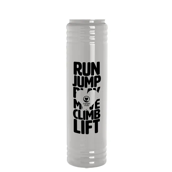 Slim Cylinder Design. 32 oz Transparent Sport Bottles with Tethered Lid.... from ASI 40480 Koozie Group