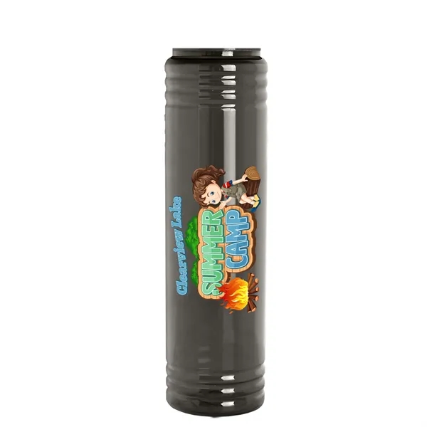 Slim Cylinder Design. 32 oz Transparent Sport Bottles with Tethered Lid.... from ASI 40480 Koozie Group