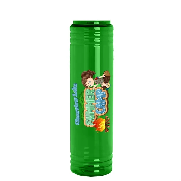 Slim Cylinder Design. 32 oz Transparent Sport Bottles with Tethered Lid.... from ASI 40480 Koozie Group