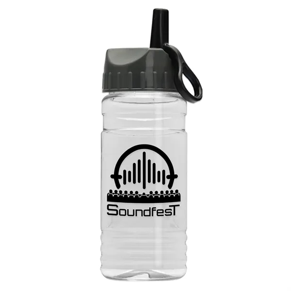 Transparent sports bottle, 20 oz. Sports Bottle - Ring Straw Lid... from ASI 40480 Koozie Group