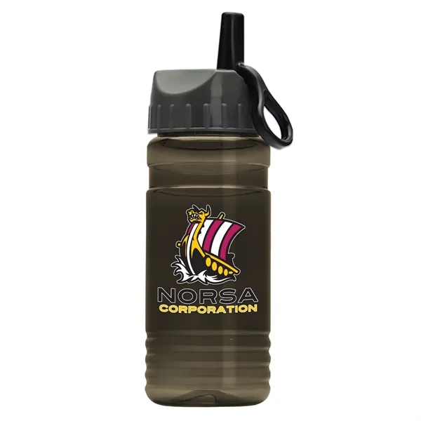 Transparent sports bottle, 20 oz. Sports Bottle - Ring Straw Lid... from ASI 40480 Koozie Group