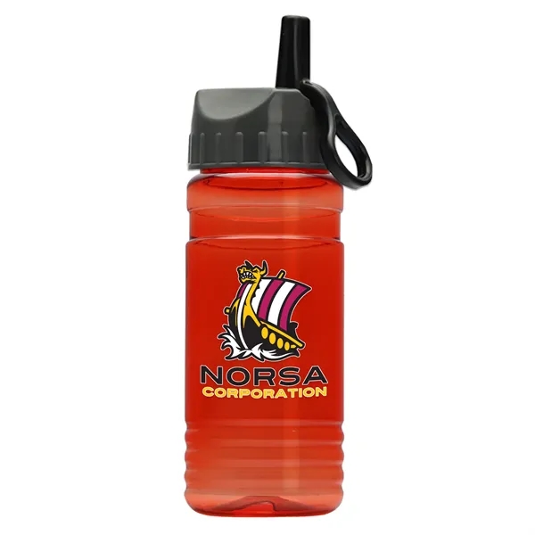 Transparent sports bottle, 20 oz. Sports Bottle - Ring Straw Lid... from ASI 40480 Koozie Group