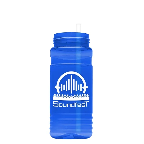 Transparent sports bottle, 20 oz. Sports Bottle - Ring Straw Lid... from ASI 40480 Koozie Group