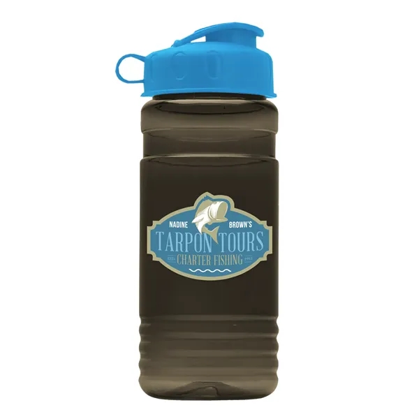 Transparent sports bottle, 2 oz. Straight-wall design with Flip Top Lid... from ASI 40480 Koozie Group