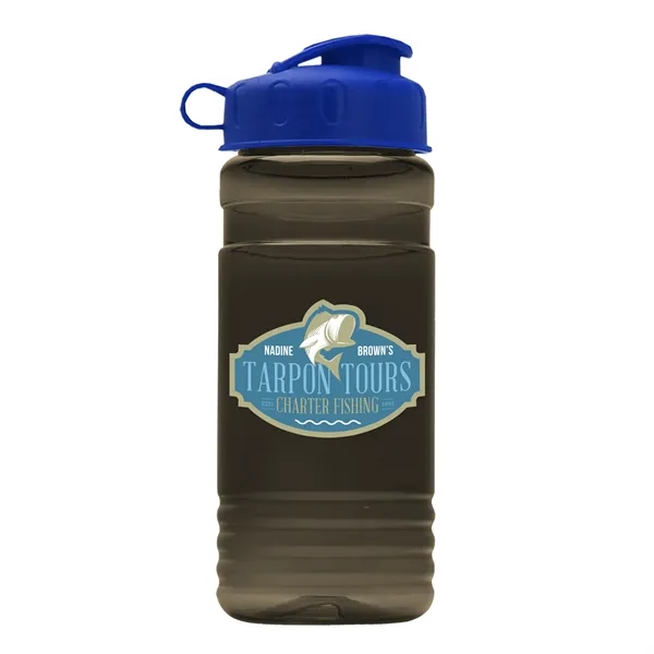 Transparent sports bottle, 2 oz. Straight-wall design with Flip Top Lid... from ASI 40480 Koozie Group