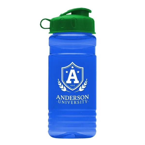 Transparent sports bottle, 2 oz. Straight-wall design with Flip Top Lid... from ASI 40480 Koozie Group