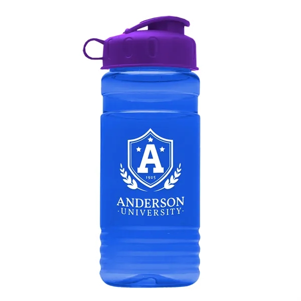 Transparent sports bottle, 2 oz. Straight-wall design with Flip Top Lid... from ASI 40480 Koozie Group