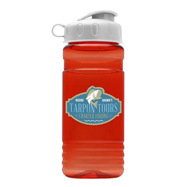 Transparent sports bottle, 2 oz. Straight-wall design with Flip Top Lid... from ASI 40480 Koozie Group