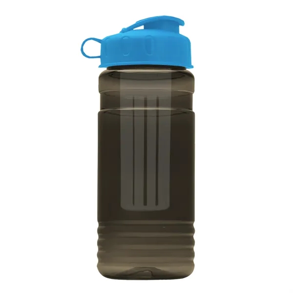 Transparent sports bottle, 20 oz. Straight-wall design with Flip Top Lid... from ASI 40480 Koozie Group