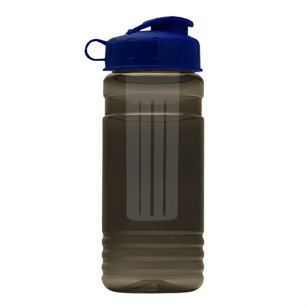 Transparent sports bottle, 20 oz. Straight-wall design with Flip Top Lid... from ASI 40480 Koozie Group