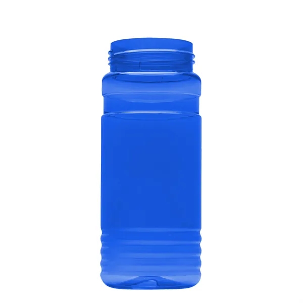 Transparent sports bottle, 20 oz. Straight-wall design with Flip Top Lid... from ASI 40480 Koozie Group