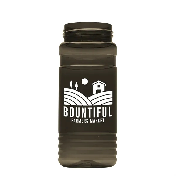 Transparent sports bottle, 20 oz. Straight-wall design with Flip Top Lid... from ASI 40480 Koozie Group