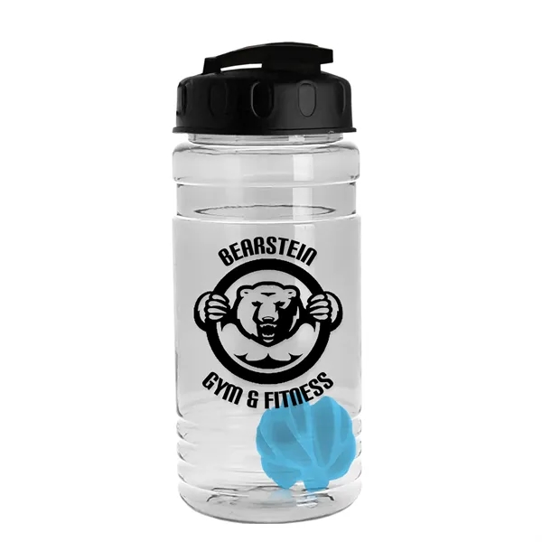 20 oz / 600ml Transparent Shaker Bottle with Mixing Ball and... from ASI 40480 Koozie Group