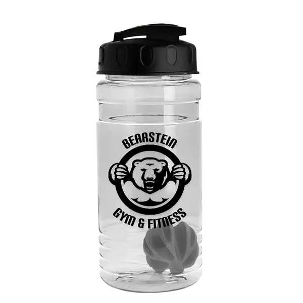20 oz / 600ml Transparent Shaker Bottle with Mixing Ball and... from ASI 40480 Koozie Group