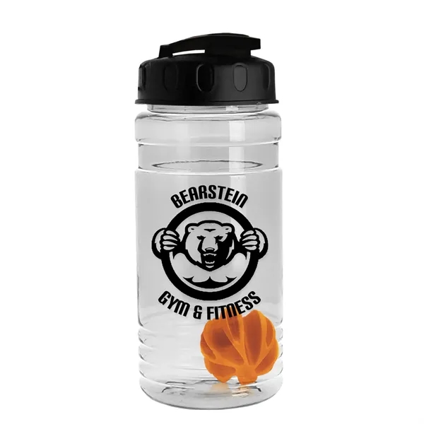 20 oz / 600ml Transparent Shaker Bottle with Mixing Ball and... from ASI 40480 Koozie Group