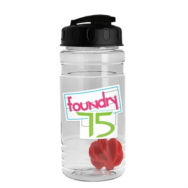 20 oz / 600ml Transparent Shaker Bottle with Mixing Ball and... from ASI 40480 Koozie Group