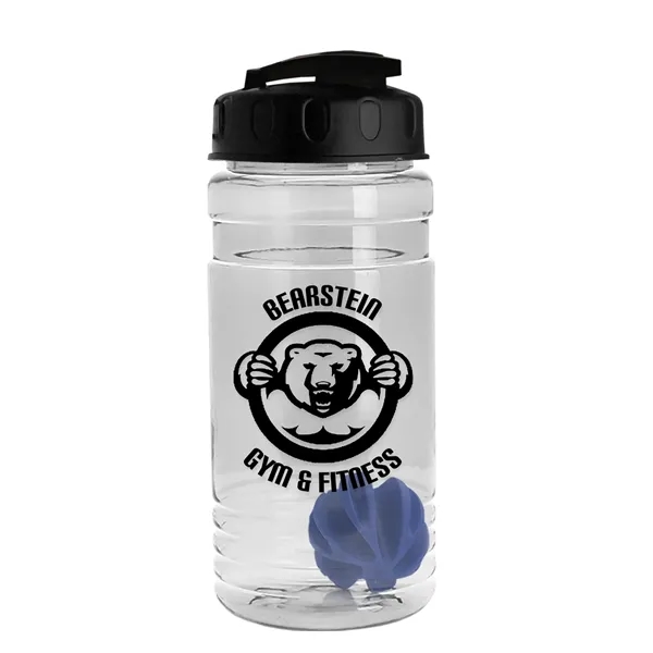 20 oz / 600ml Transparent Shaker Bottle with Mixing Ball and... from ASI 40480 Koozie Group