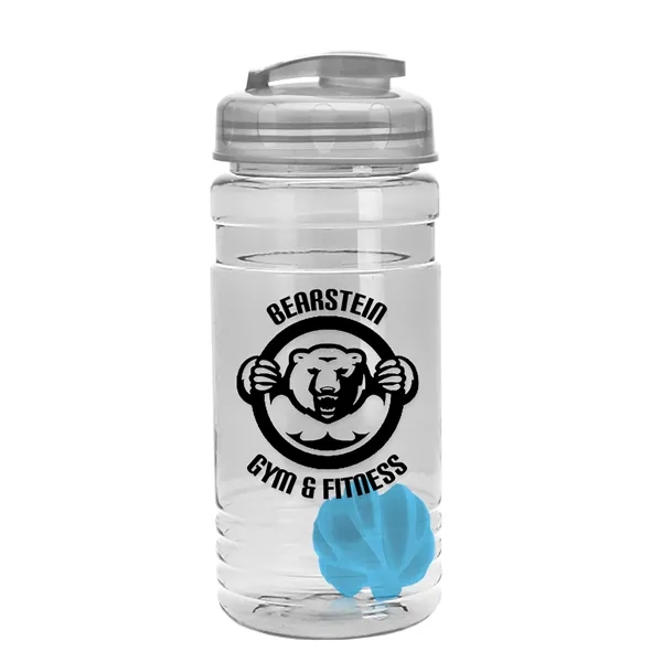 20 oz / 600ml Transparent Shaker Bottle with Mixing Ball and... from ASI 40480 Koozie Group