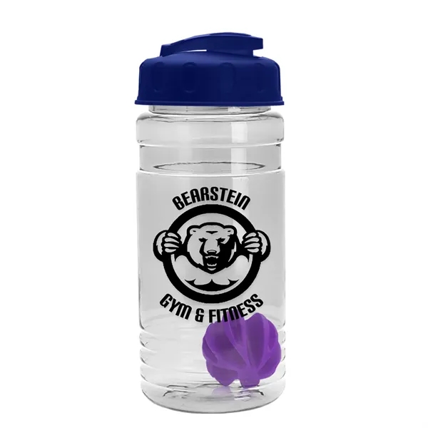 20 oz / 600ml Transparent Shaker Bottle with Mixing Ball and... from ASI 40480 Koozie Group